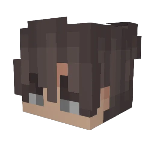 wKrgz Minecraft avatar head, 3D render