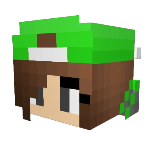 wPEclipse Minecraft avatar head, 3D render