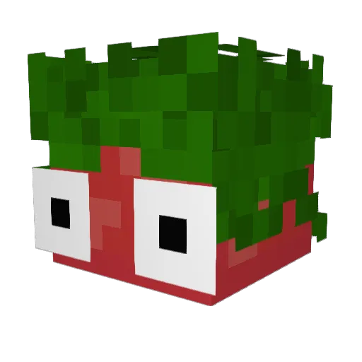 wSLYKA Minecraft avatar head, 3D render