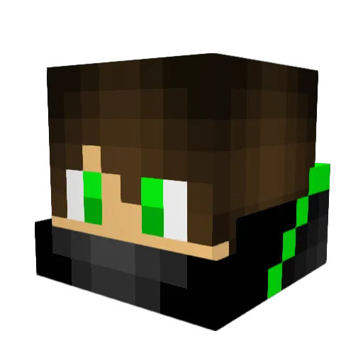 wSebber Minecraft avatar head, 3D render