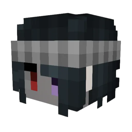 wSenaxx Minecraft avatar head, 3D render