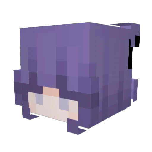 wSkyless Minecraft avatar head, 3D render