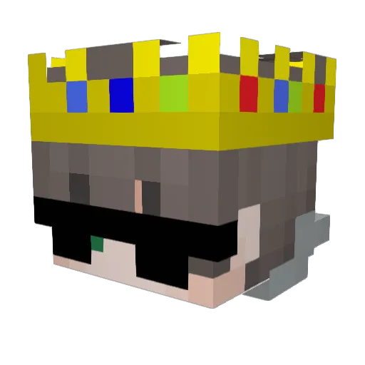 wTrashDev Minecraft avatar head, 3D render
