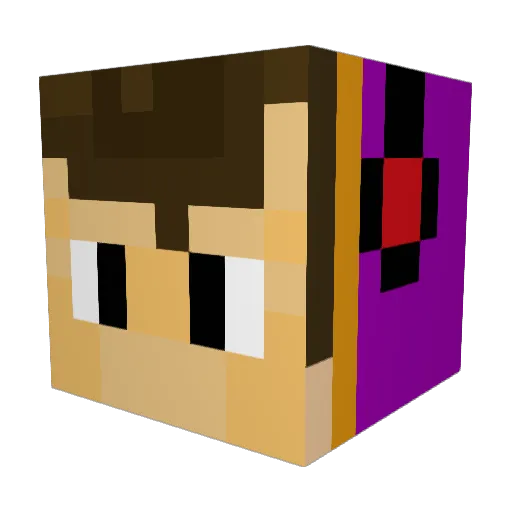w_destroyer Minecraft avatar head, 3D render