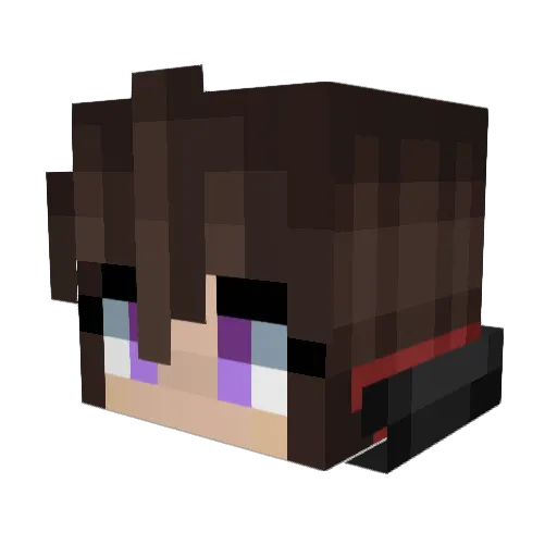 w_hydros Minecraft avatar head, 3D render