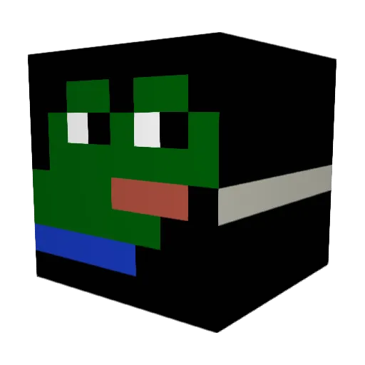 w_jteq Minecraft avatar head, 3D render