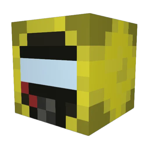 w_qw1saz Minecraft avatar head, 3D render