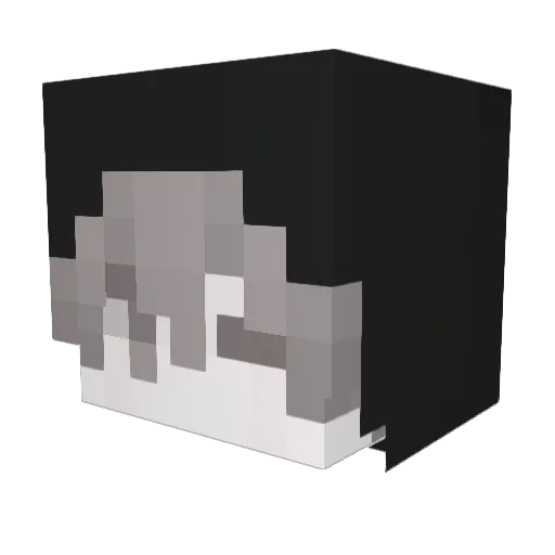 w_vv Minecraft avatar head, 3D render