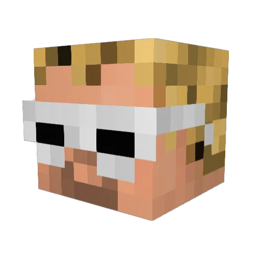 waaagh22 Minecraft avatar head, 3D render