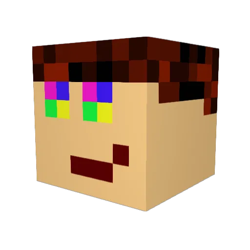 waagheim Minecraft avatar head, 3D render