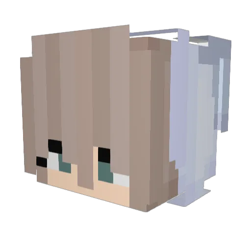 waai423 Minecraft avatar head, 3D render