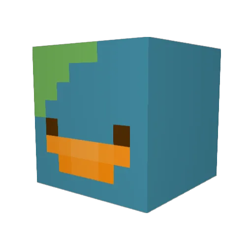 wabblz Minecraft avatar head, 3D render