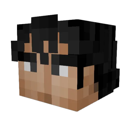 wabs729 Minecraft avatar head, 3D render