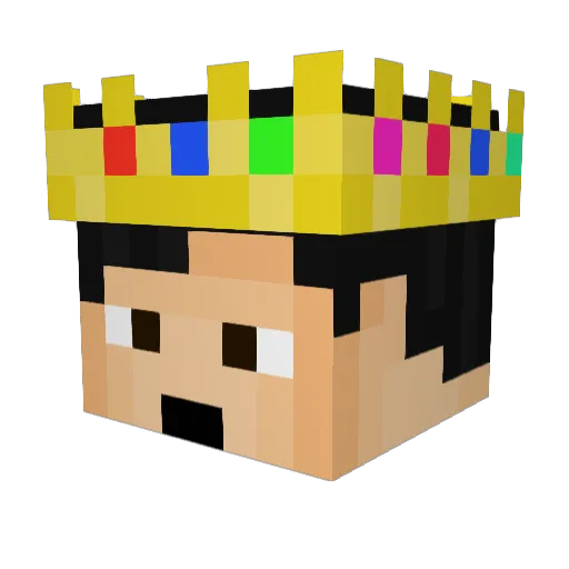 waccboi Minecraft avatar head, 3D render