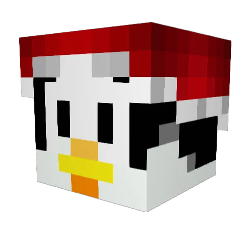wachocolate Minecraft avatar head, 3D render