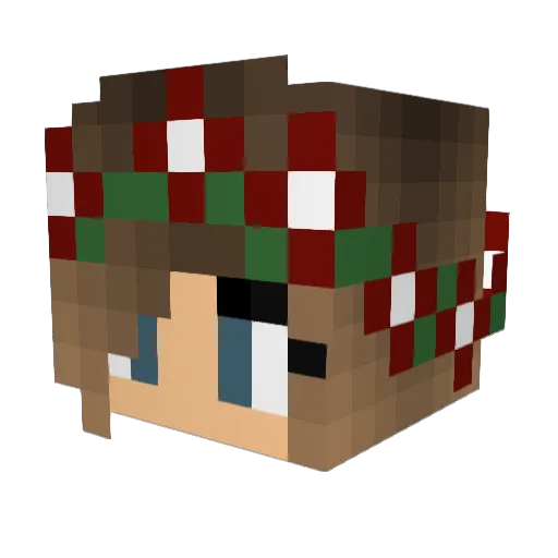 wacimus Minecraft avatar head, 3D render