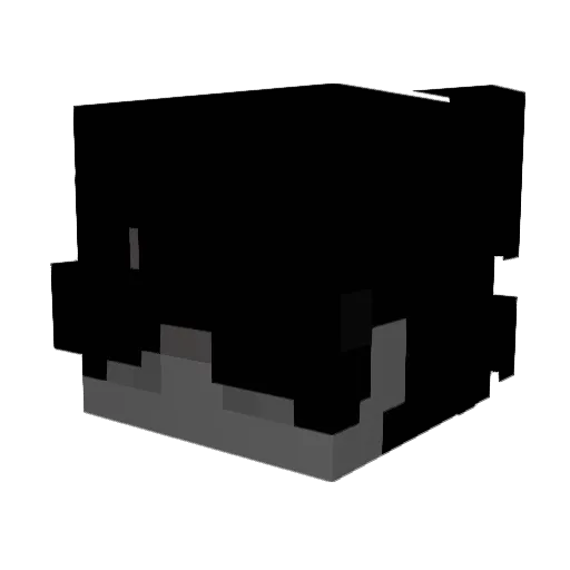 wackfuse Minecraft avatar head, 3D render