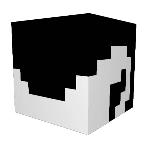 wackiesteight Minecraft avatar head, 3D render