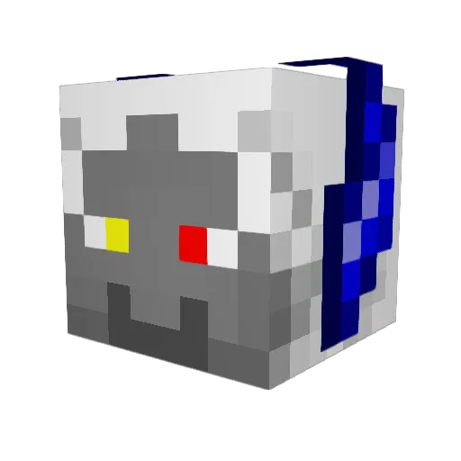 wackotacos Minecraft avatar head, 3D render