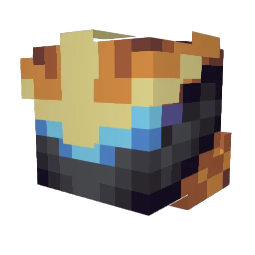 wackslap Minecraft avatar head, 3D render