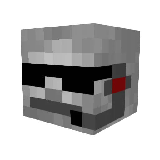 wackxsz Minecraft avatar head, 3D render