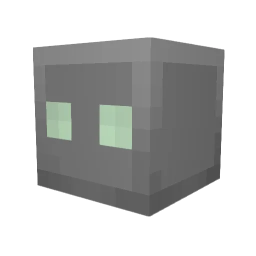 wacky32 Minecraft avatar head, 3D render
