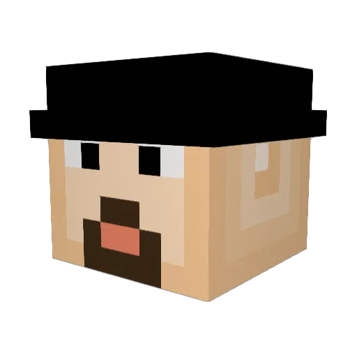 waddle1310 Minecraft avatar head, 3D render