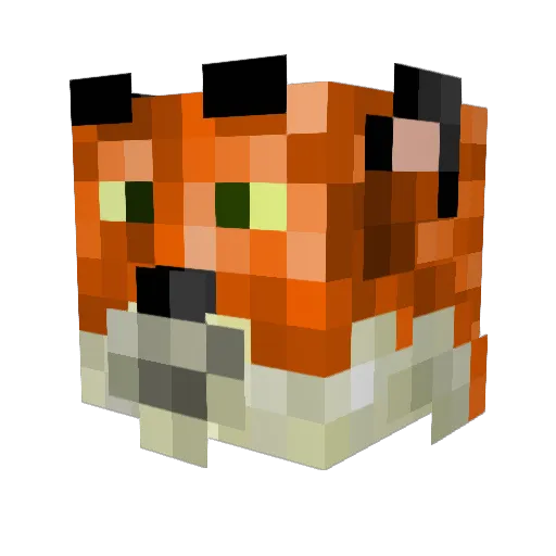 waddleboi Minecraft avatar head, 3D render