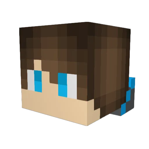 wade4466 Minecraft avatar head, 3D render