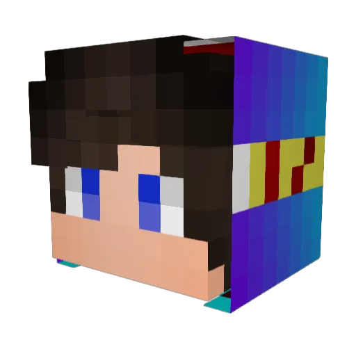 wader1018 Minecraft avatar head, 3D render