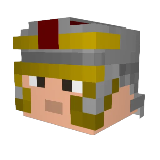 wadertader200 Minecraft avatar head, 3D render