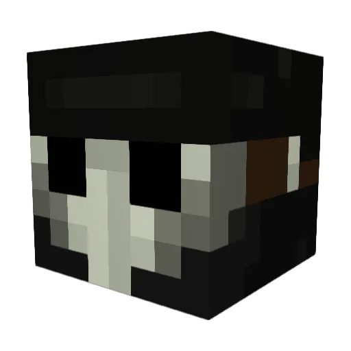 wadertom Minecraft avatar head, 3D render