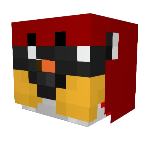 wadies Minecraft avatar head, 3D render