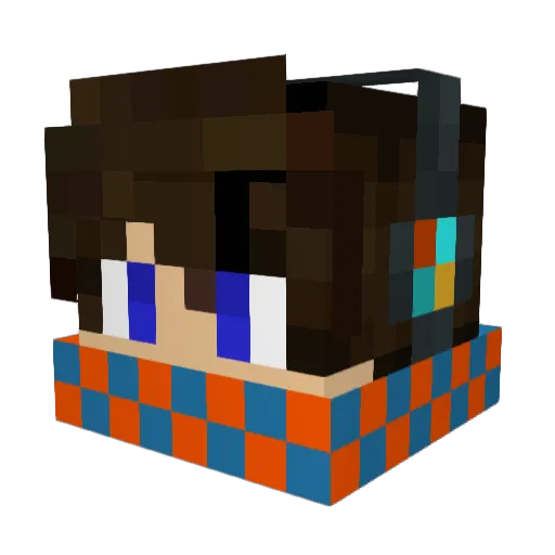 wadim1 Minecraft avatar head, 3D render