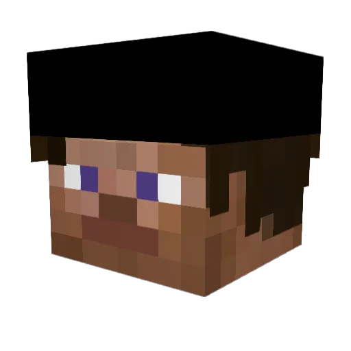 wadlr Minecraft avatar head, 3D render