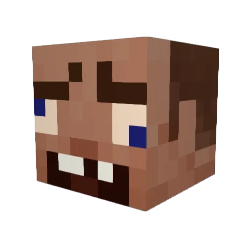 wafa514 Minecraft avatar head, 3D render