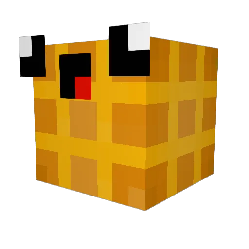 wafelek01 Minecraft avatar head, 3D render