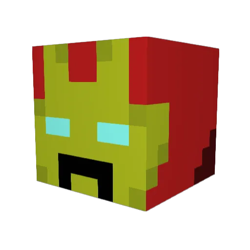 waffcakes Minecraft avatar head, 3D render