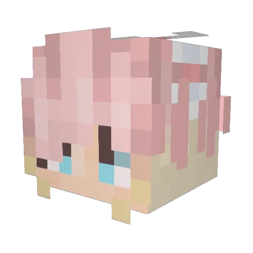 waffle0_ Minecraft avatar head, 3D render