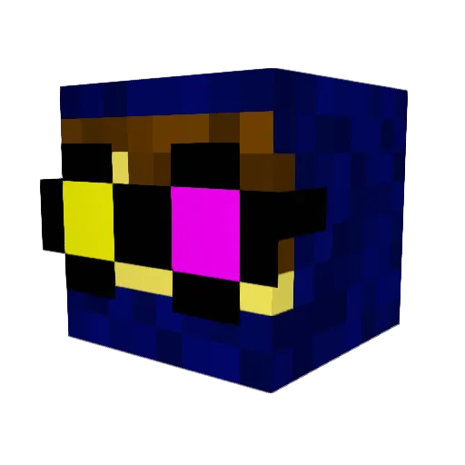 waffle8675309 Minecraft avatar head, 3D render
