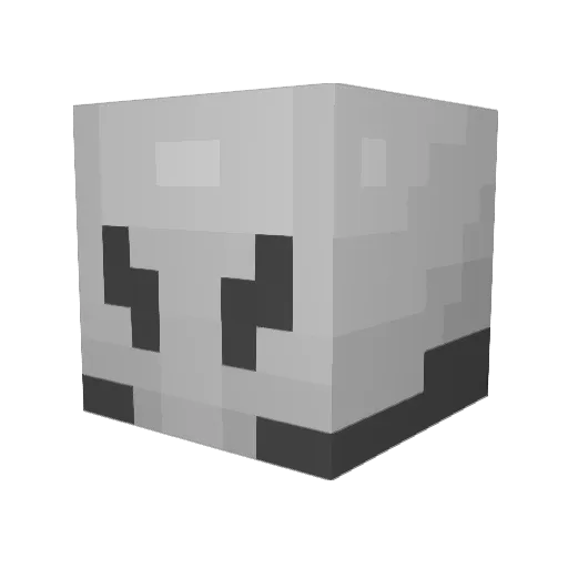 waffle_puffs Minecraft avatar head, 3D render