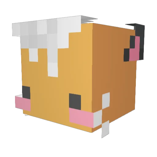 wafflecat01 Minecraft avatar head, 3D render