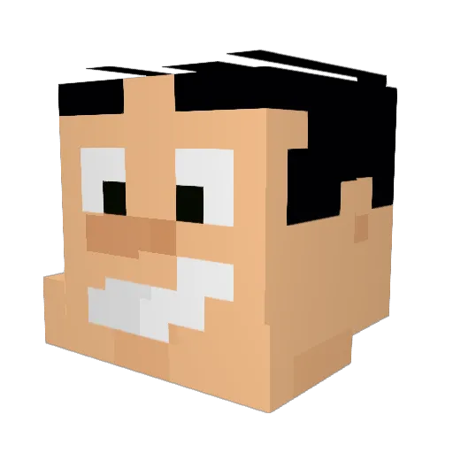 waffledaddy04 Minecraft avatar head, 3D render