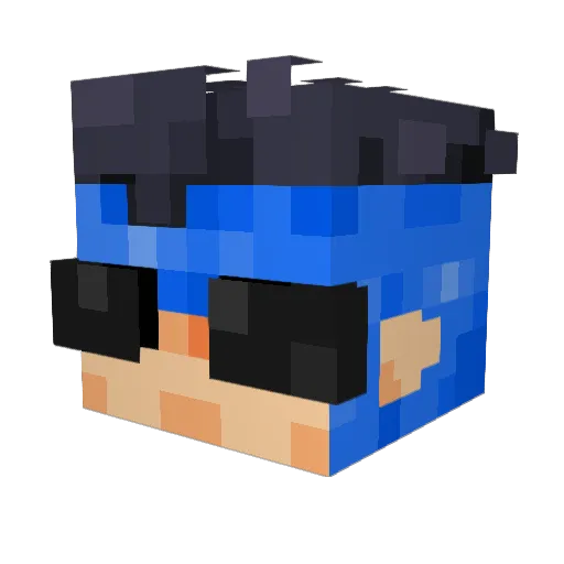 wafflefart56 Minecraft avatar head, 3D render