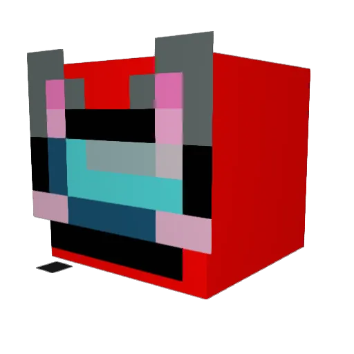waffles914 Minecraft avatar head, 3D render