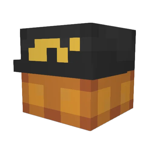 waflehoise Minecraft avatar head, 3D render