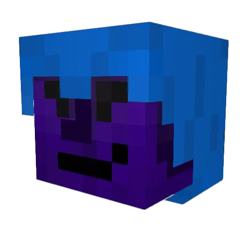 wafungus Minecraft avatar head, 3D render