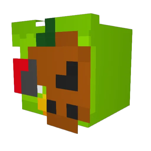 waga1234 Minecraft avatar head, 3D render