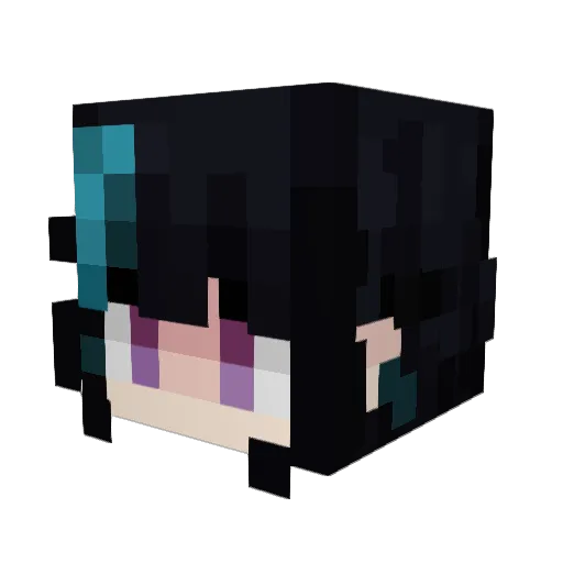 waggles25 Minecraft avatar head, 3D render