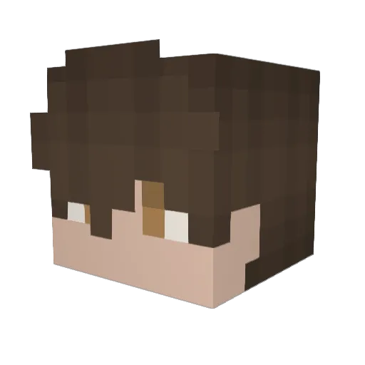 wahfful Minecraft avatar head, 3D render